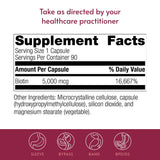 Bariatric Advantage Biotin 5,000 mcg capsules in packaging