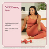Bariatric Advantage Biotin 5,000 mcg capsules with measuring spoon