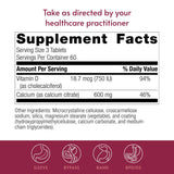 Bariatric Advantage Calcium Citrate 600mg with Vitamin D3 packaging
