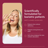 Bariatric Advantage Calcium Citrate Chewy Bites individual chew close-up