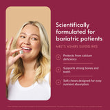 Bariatric Advantage Calcium Citrate Chewy Bites individual chew close-up