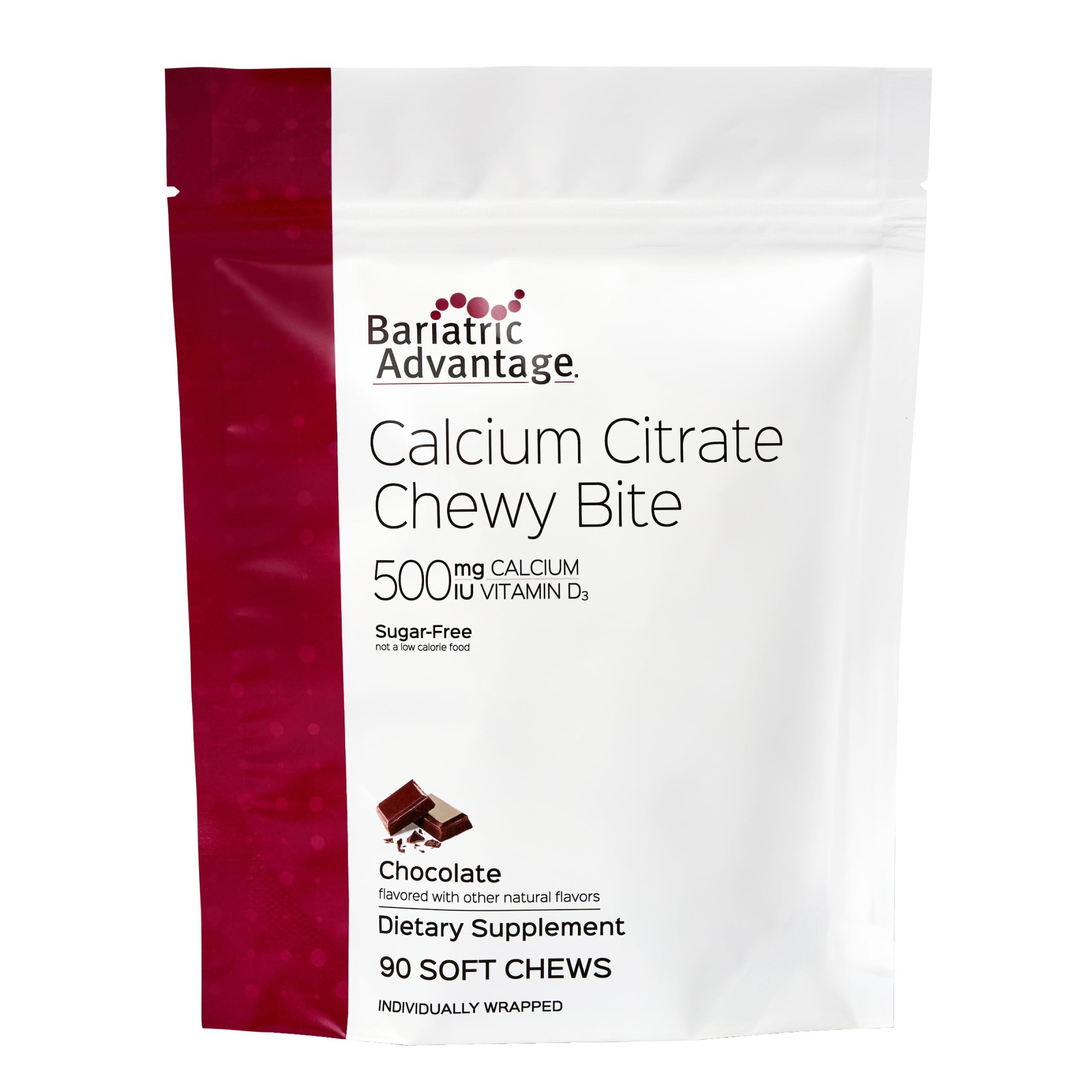 Bariatric Advantage Calcium Citrate Chewy Bites packaging front view