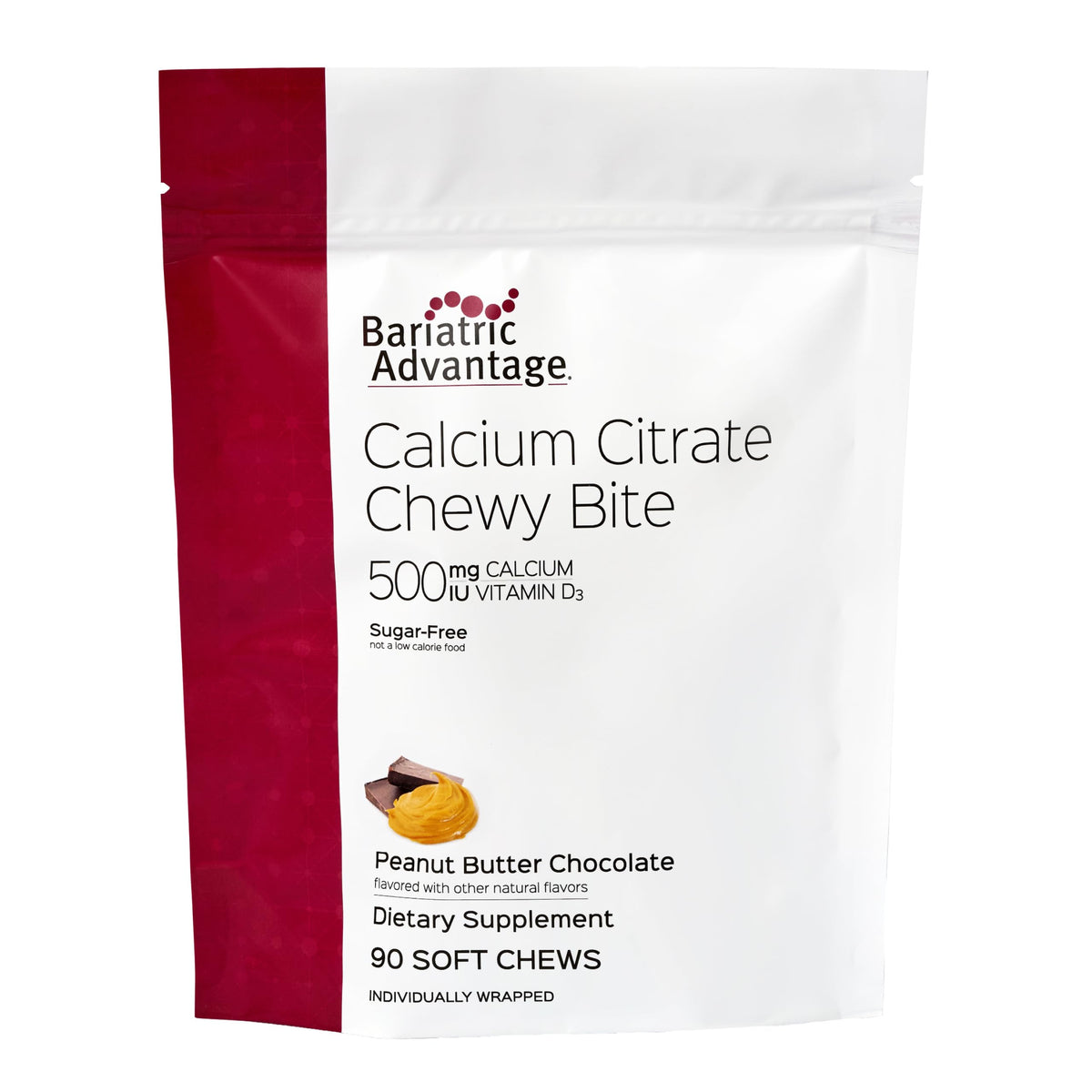 Bariatric Advantage Calcium Citrate Chewy Bites packaging front view