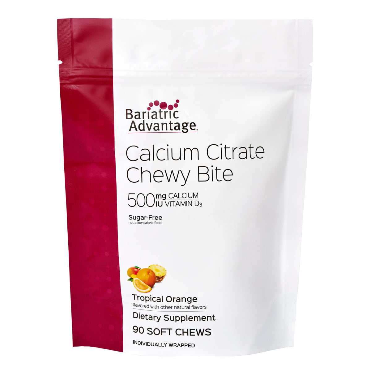 Bariatric Advantage Calcium Citrate Chewy Bites packaging front view