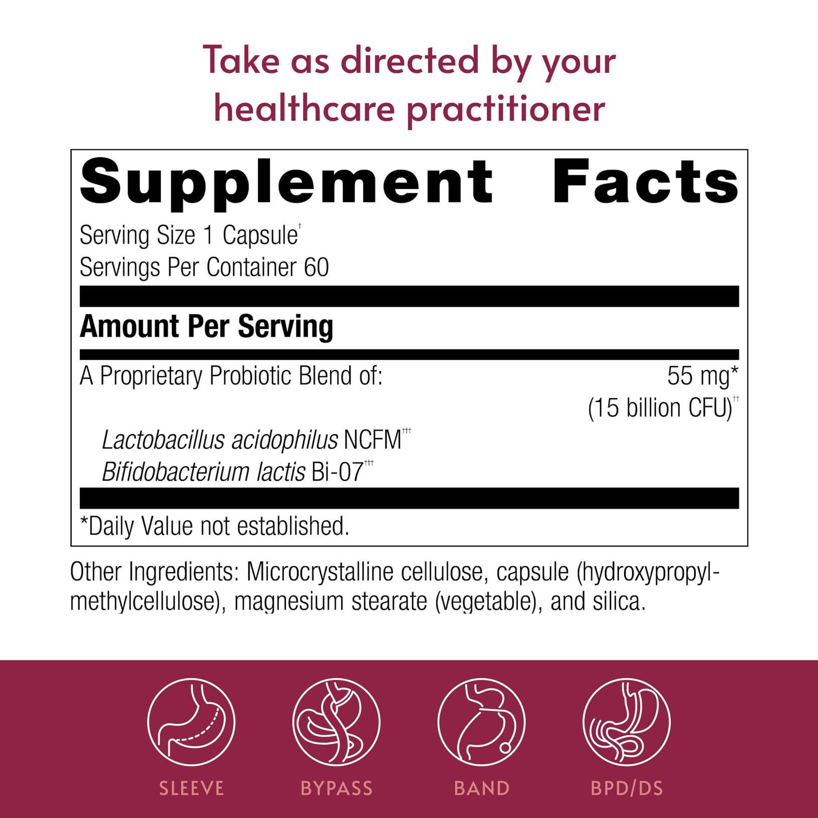 Bariatric Advantage FloraVantage Balance Capsules opened bottle