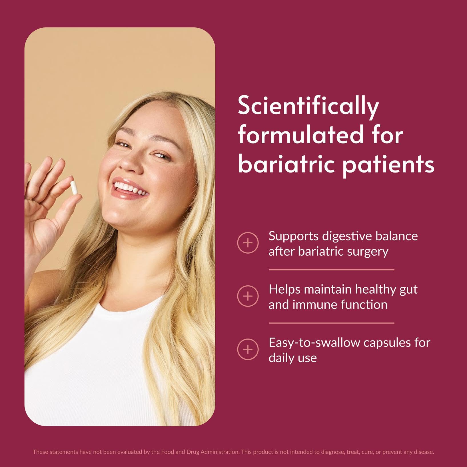 Bariatric Advantage FloraVantage Balance Capsules side view