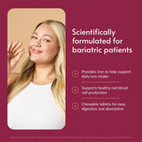 Bariatric Advantage Iron Supplement packaging with ingredients listed