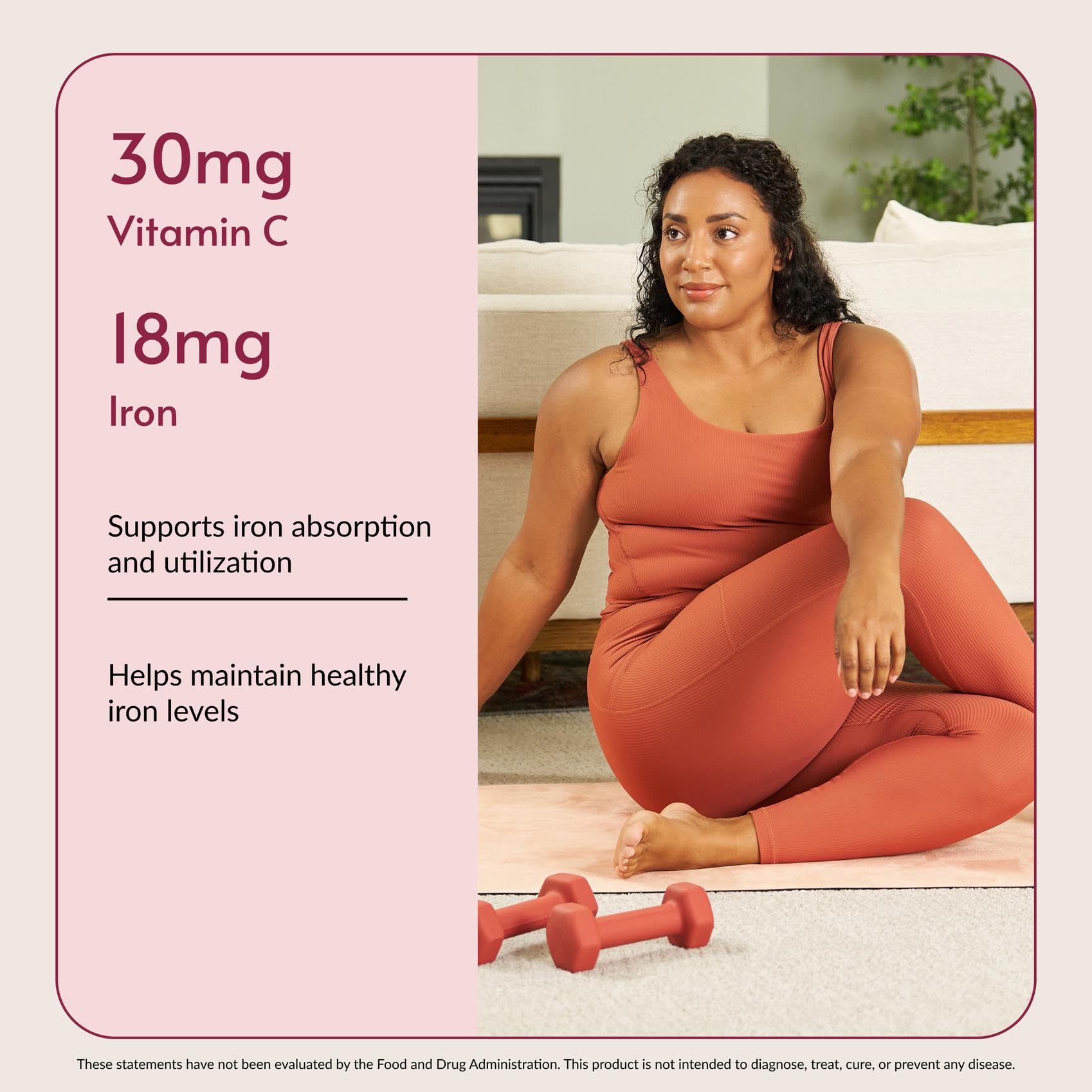 Bariatric Advantage Iron Supplement with a measuring spoon for dosage