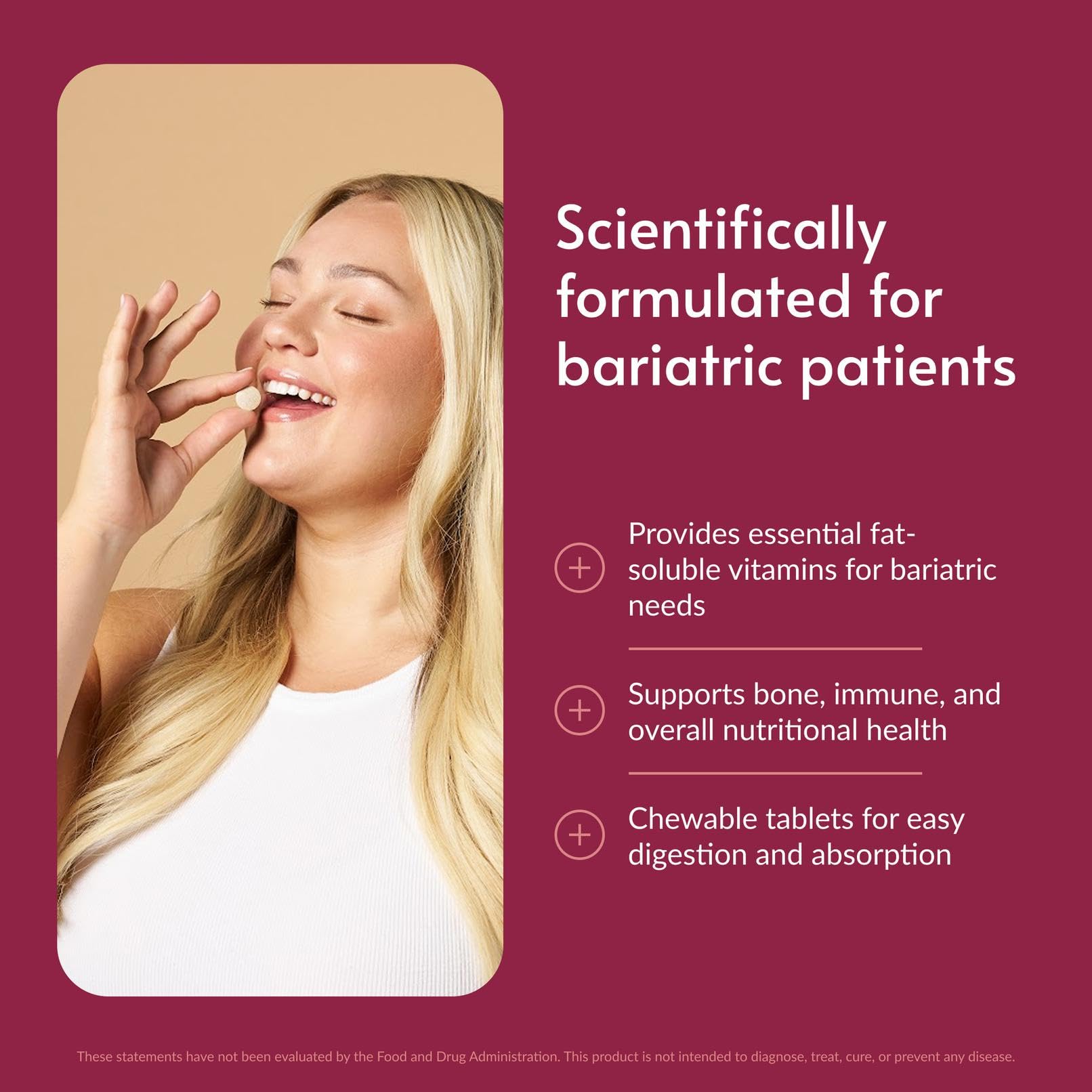 Bariatric Advantage Multivitamin ADEK chewable supplement packaging