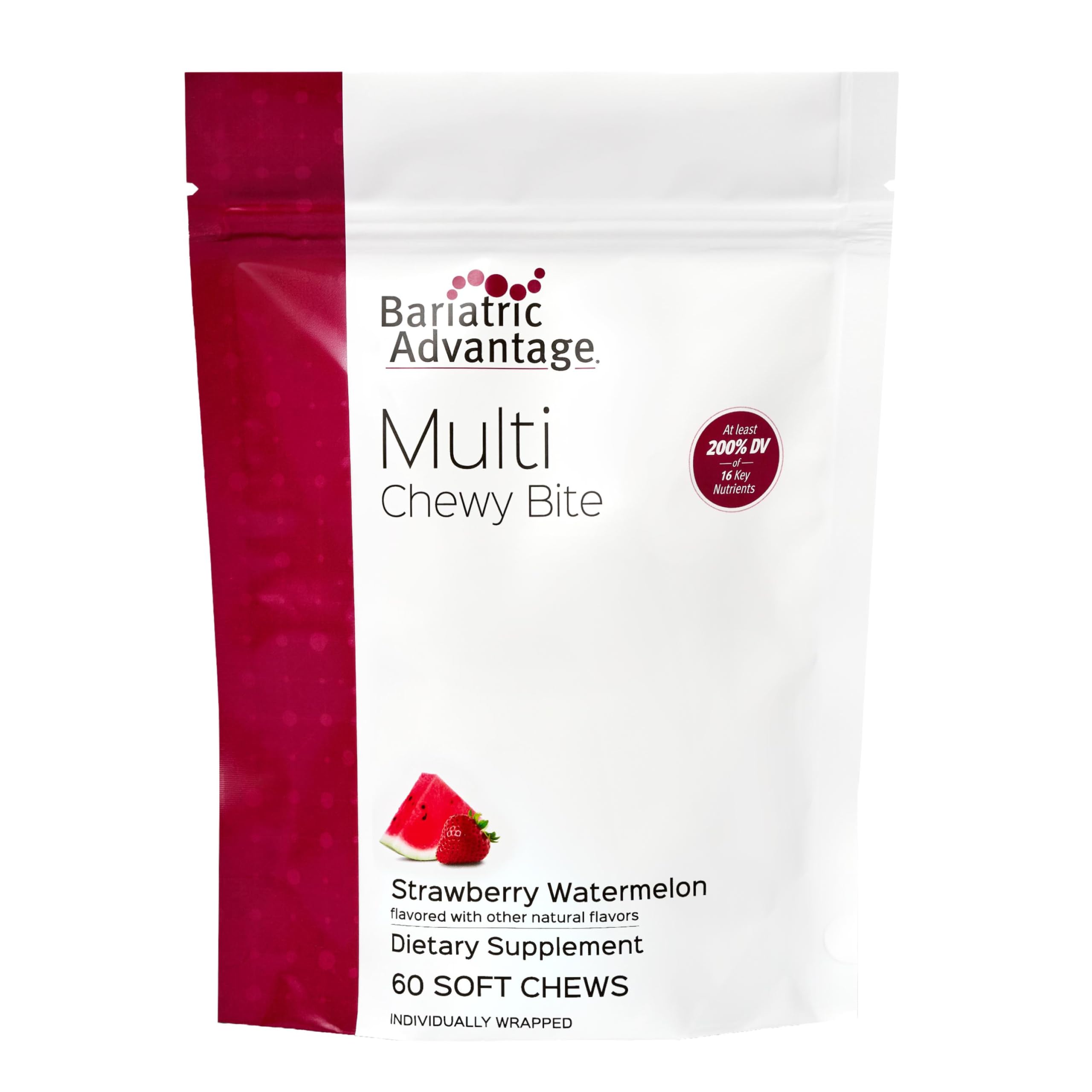 Bariatric Advantage Multivitamin Chew Bites front view packaging