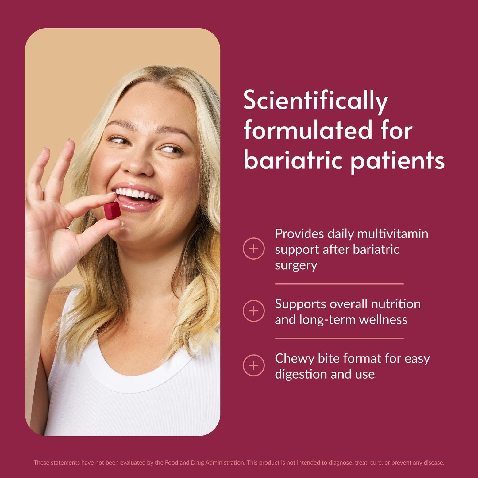 Bariatric Advantage Multivitamin Chew Bites side view