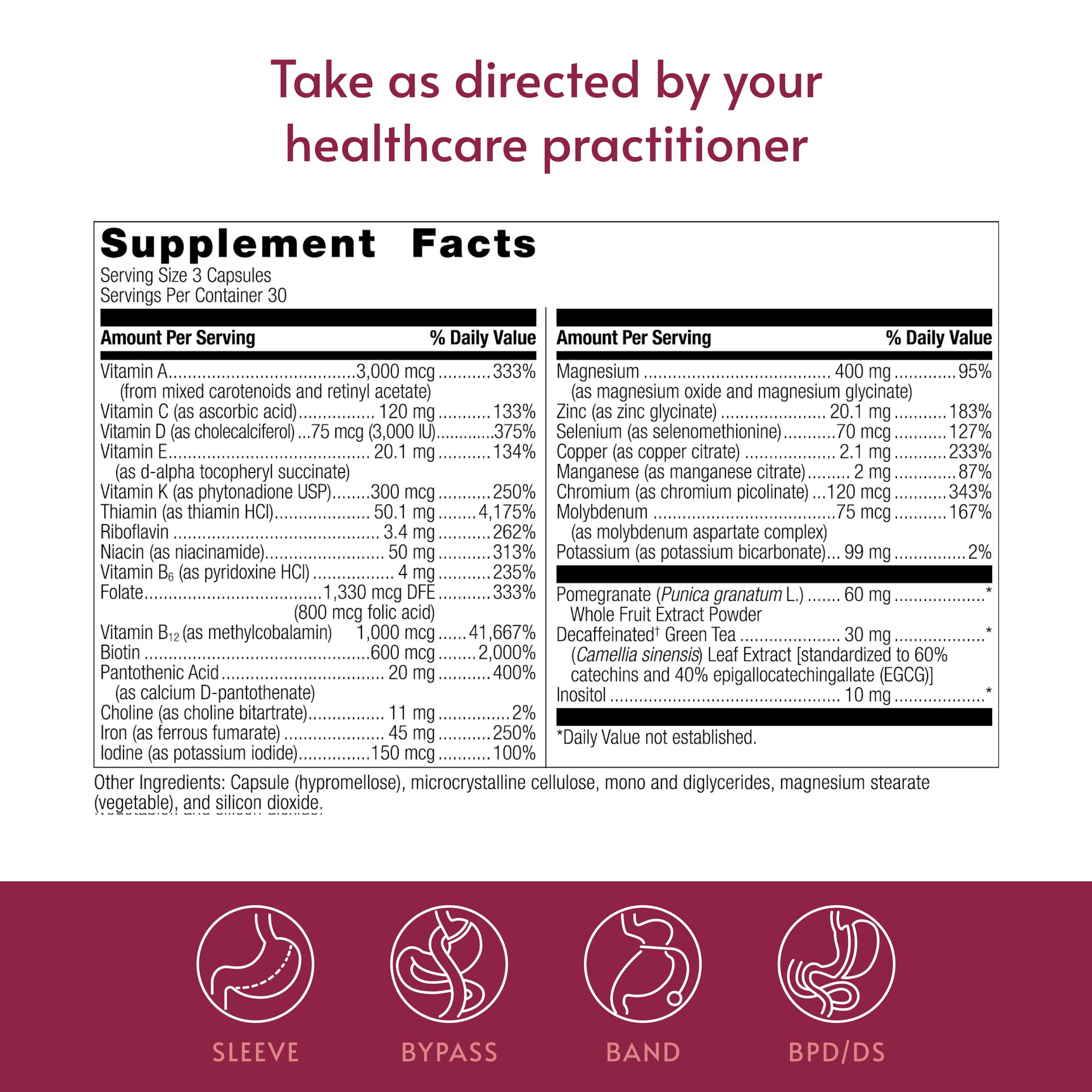 Bariatric Advantage Ultra Multi with Iron capsule close-up