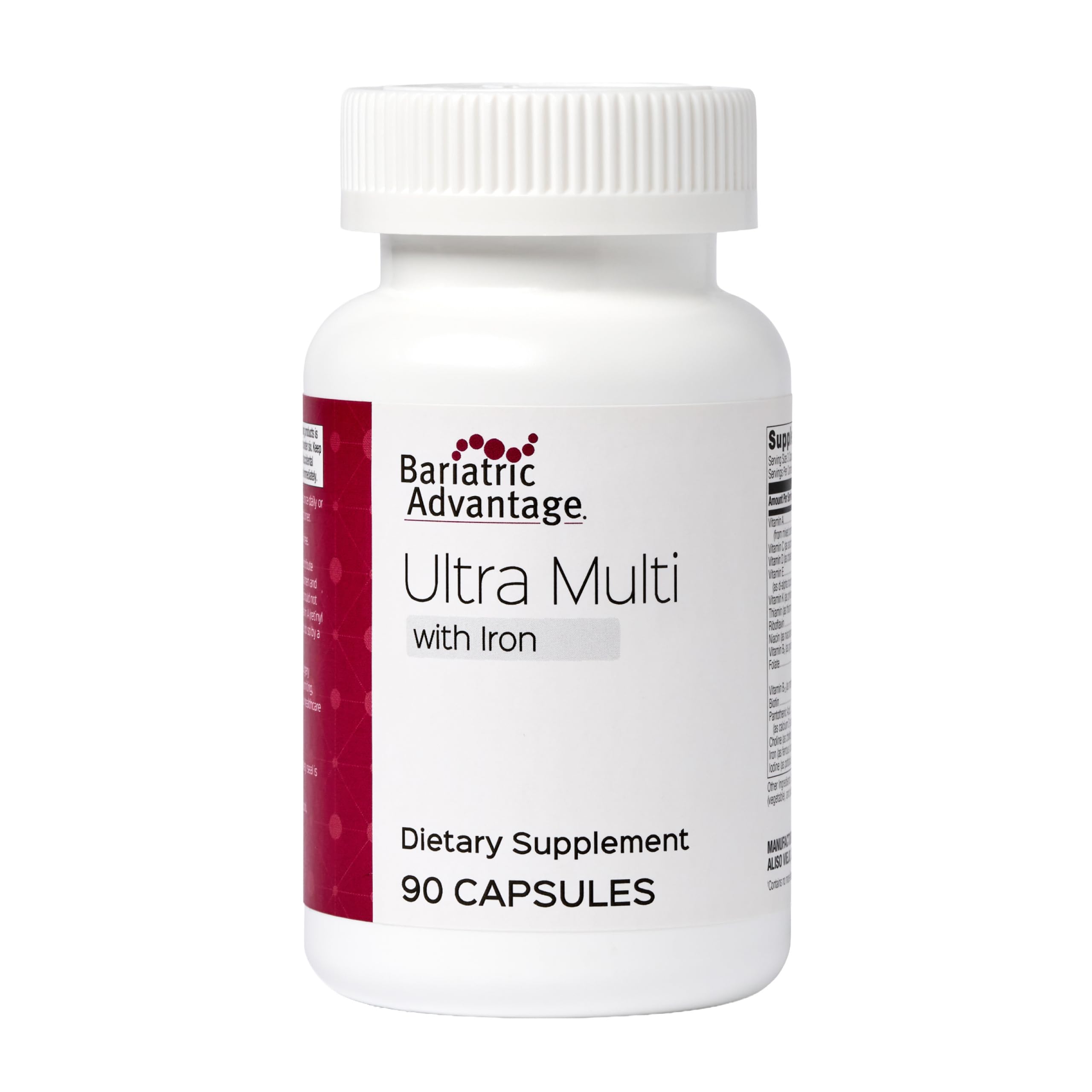 Bariatric Advantage Ultra Multi with Iron multivitamin capsules front view