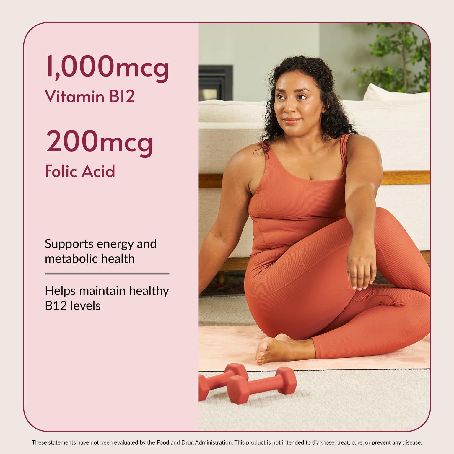 Bariatric Advantage Vitamin B12 Supplement 1000 mcg with folic acid