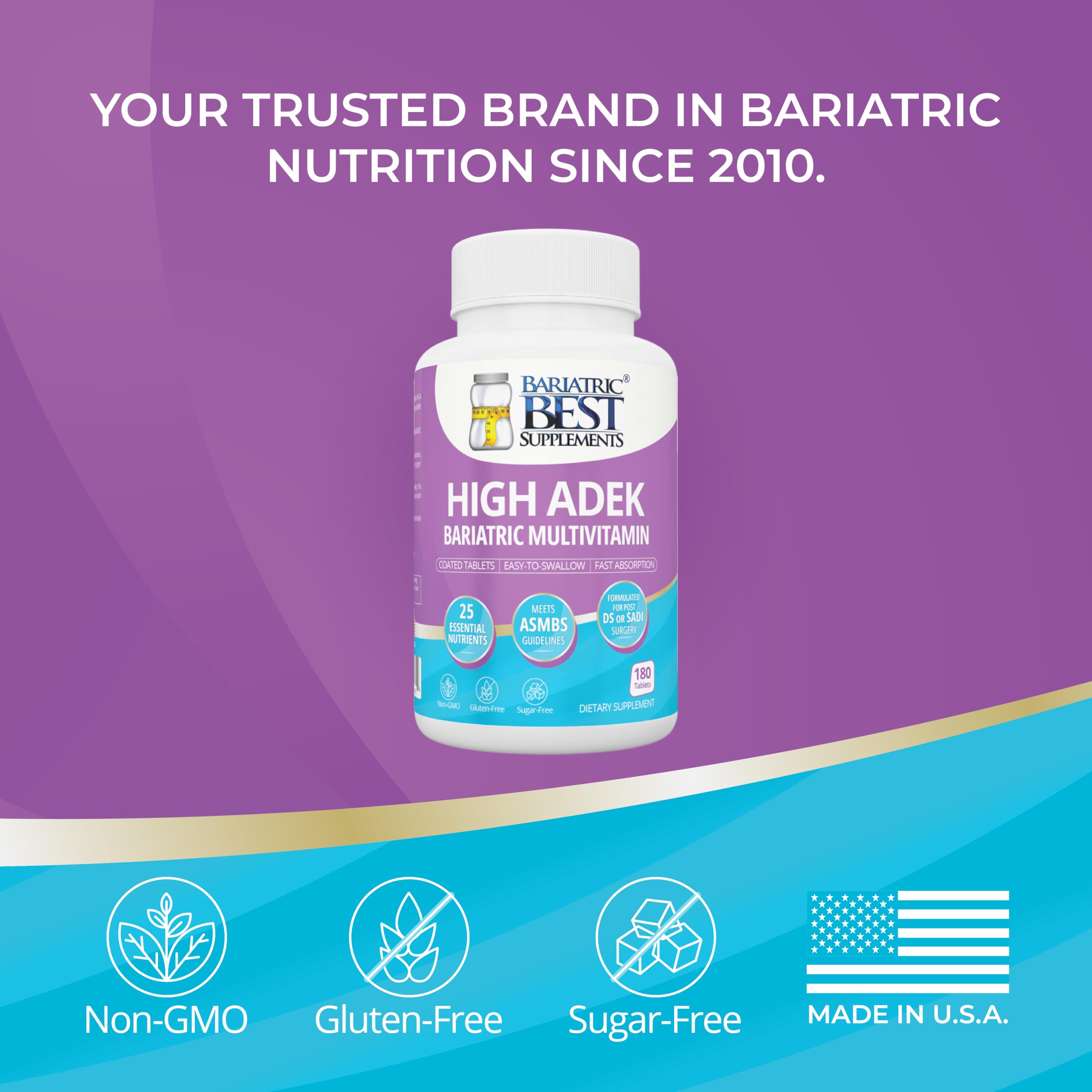 Bariatric Best High ADEK Multivitamin on a kitchen counter