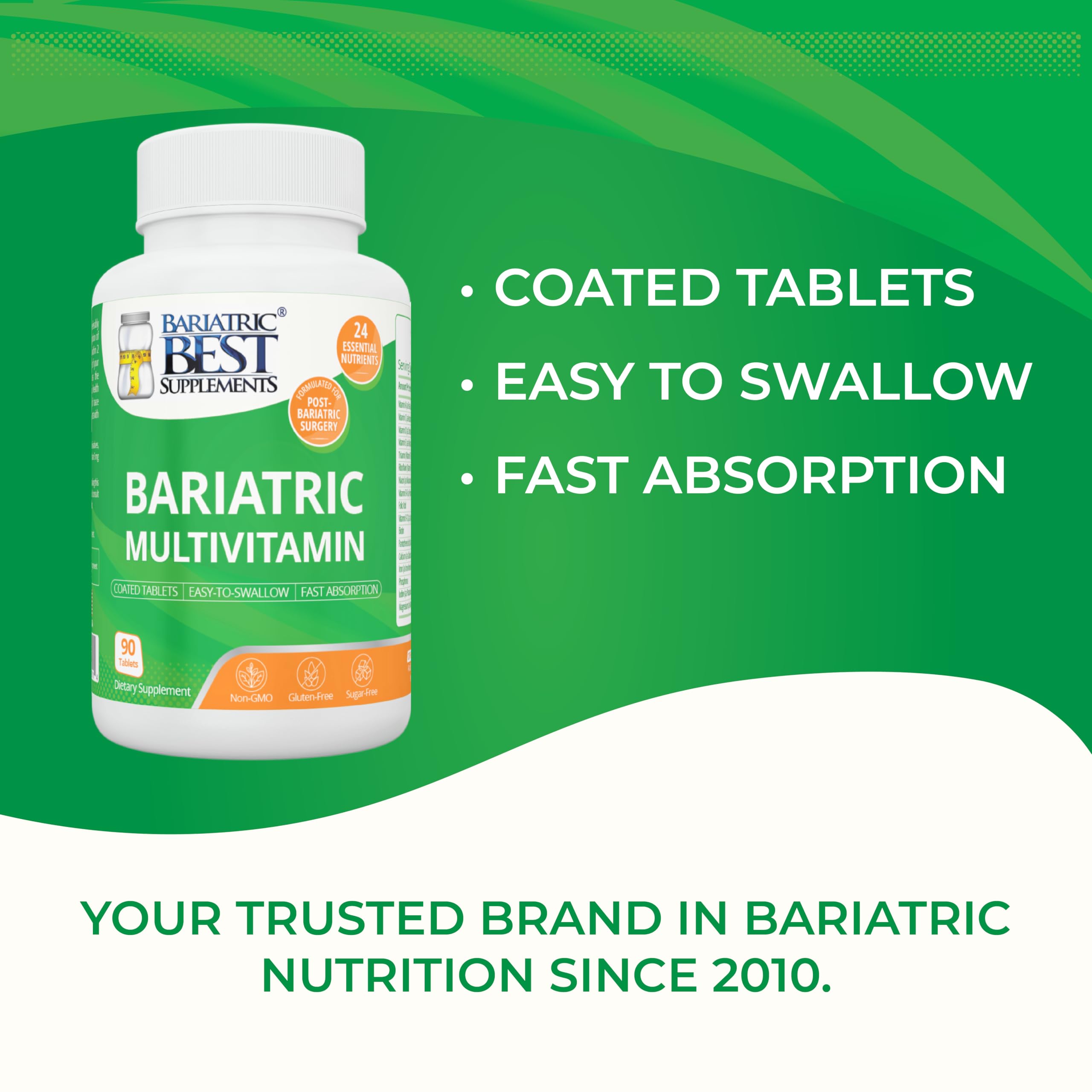 Bariatric Best Supplements Multivitamin Tablets on a kitchen counter