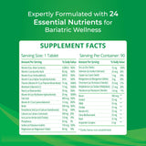 Bariatric Best Supplements Multivitamin Tablets with measuring spoon