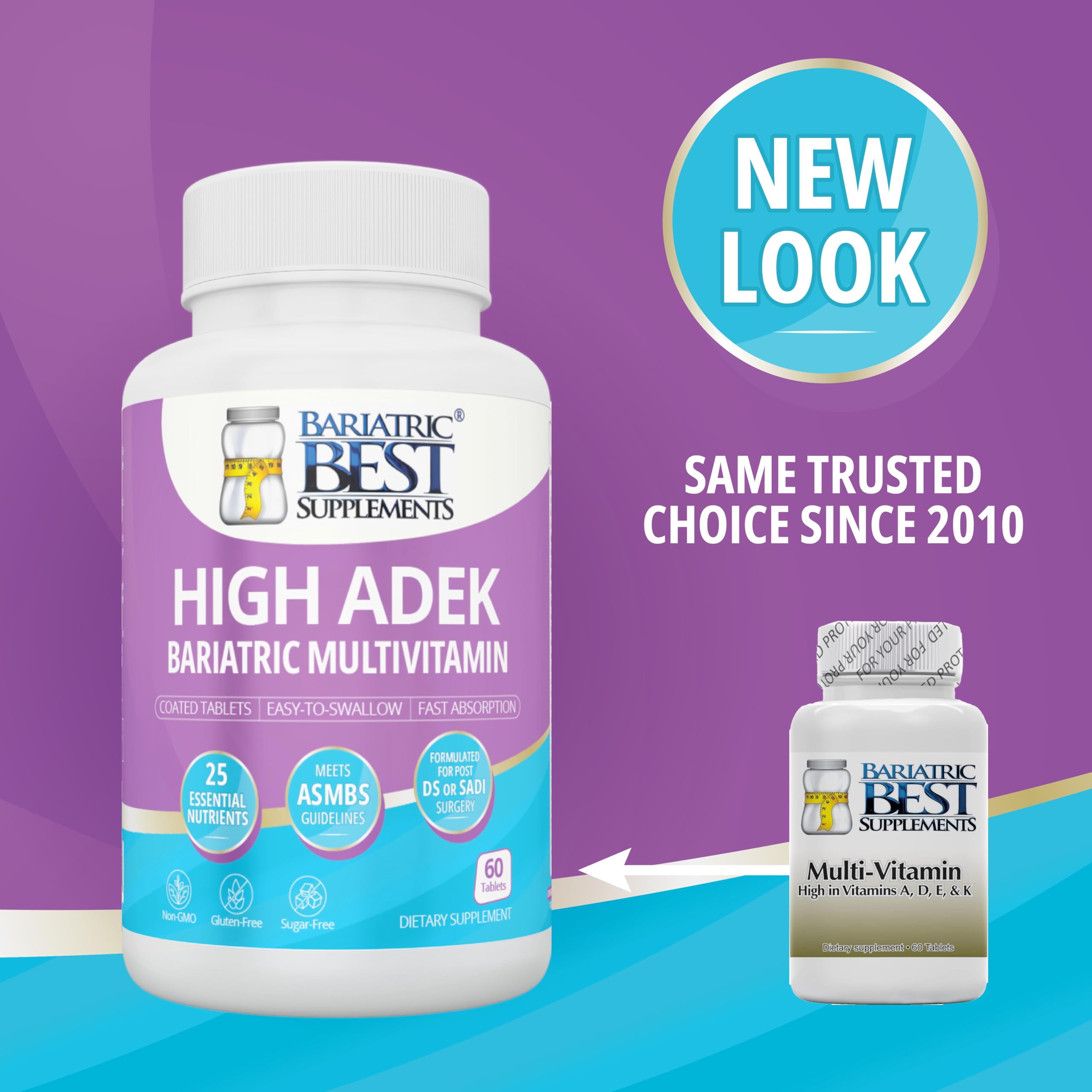 Bariatric Best Supplements Multivitamins side view with label