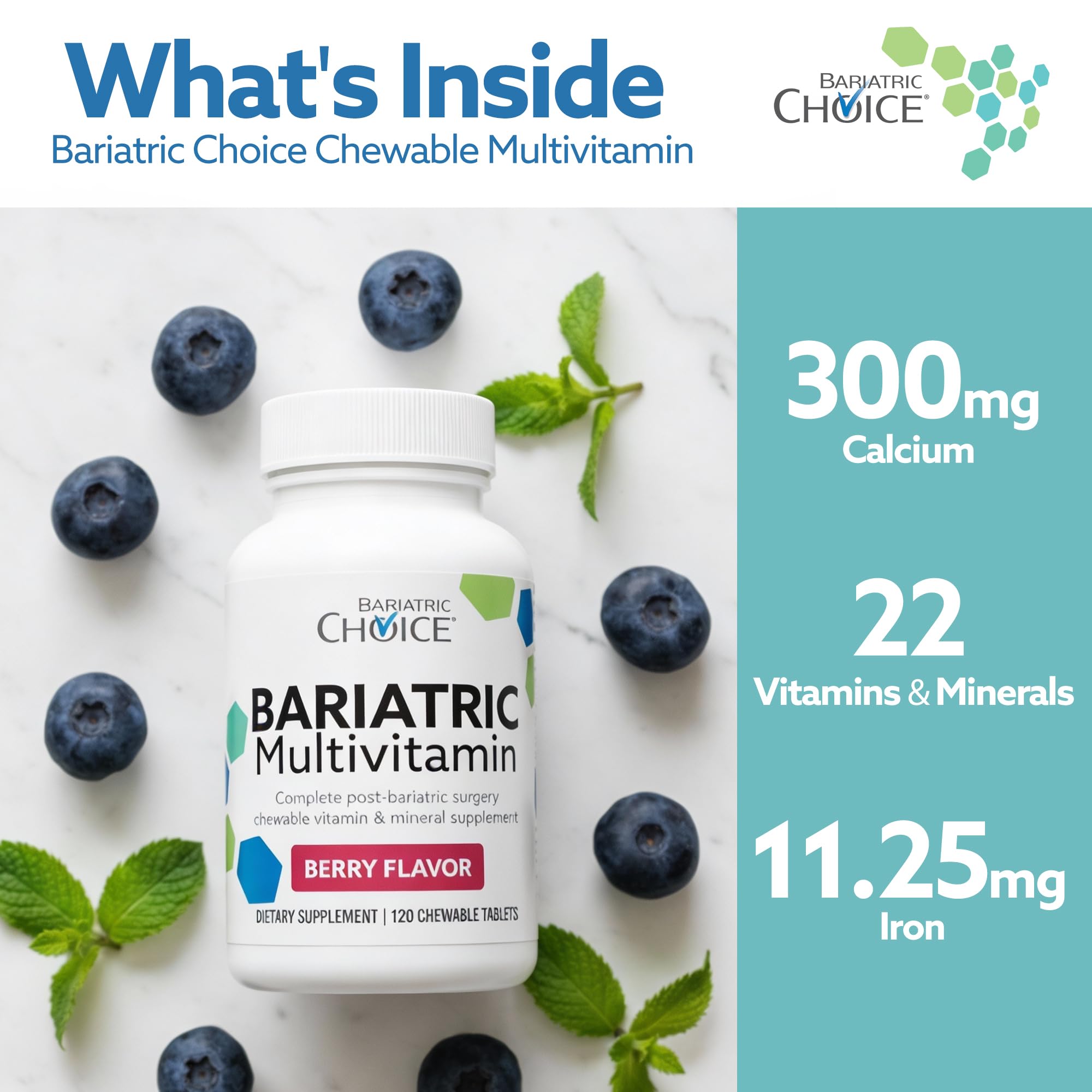 Bariatric Choice Multivitamin berry flavour