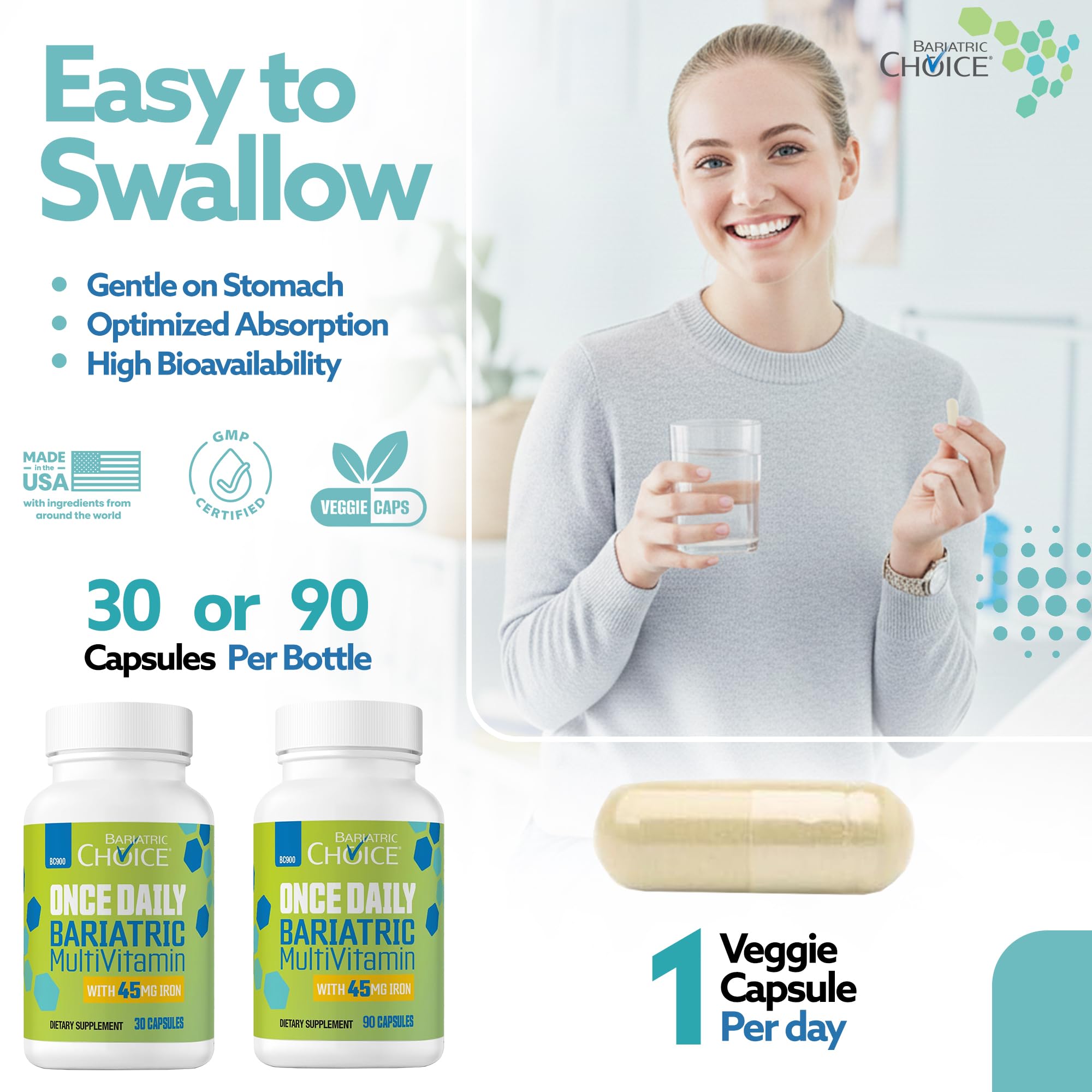 Bariatric Choice multivitamin capsule ingredients list