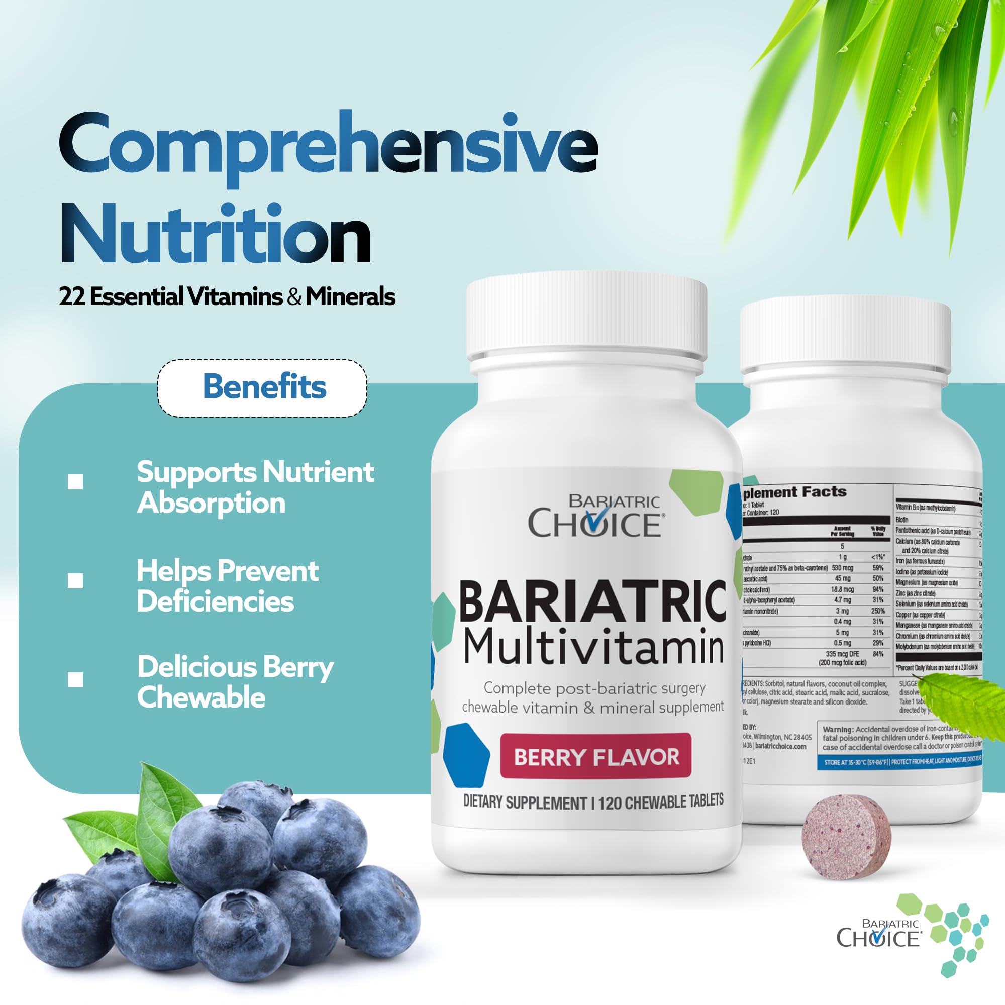 Bariatric Choice Multivitamin side view packaging