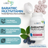 Bariatric Choice Multivitamin with a glass of water