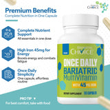 Bariatric Choice Once Daily Multivitamin Capsule side view