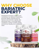 Bariatric Food Expert Gummy Multivitamin on a wooden table