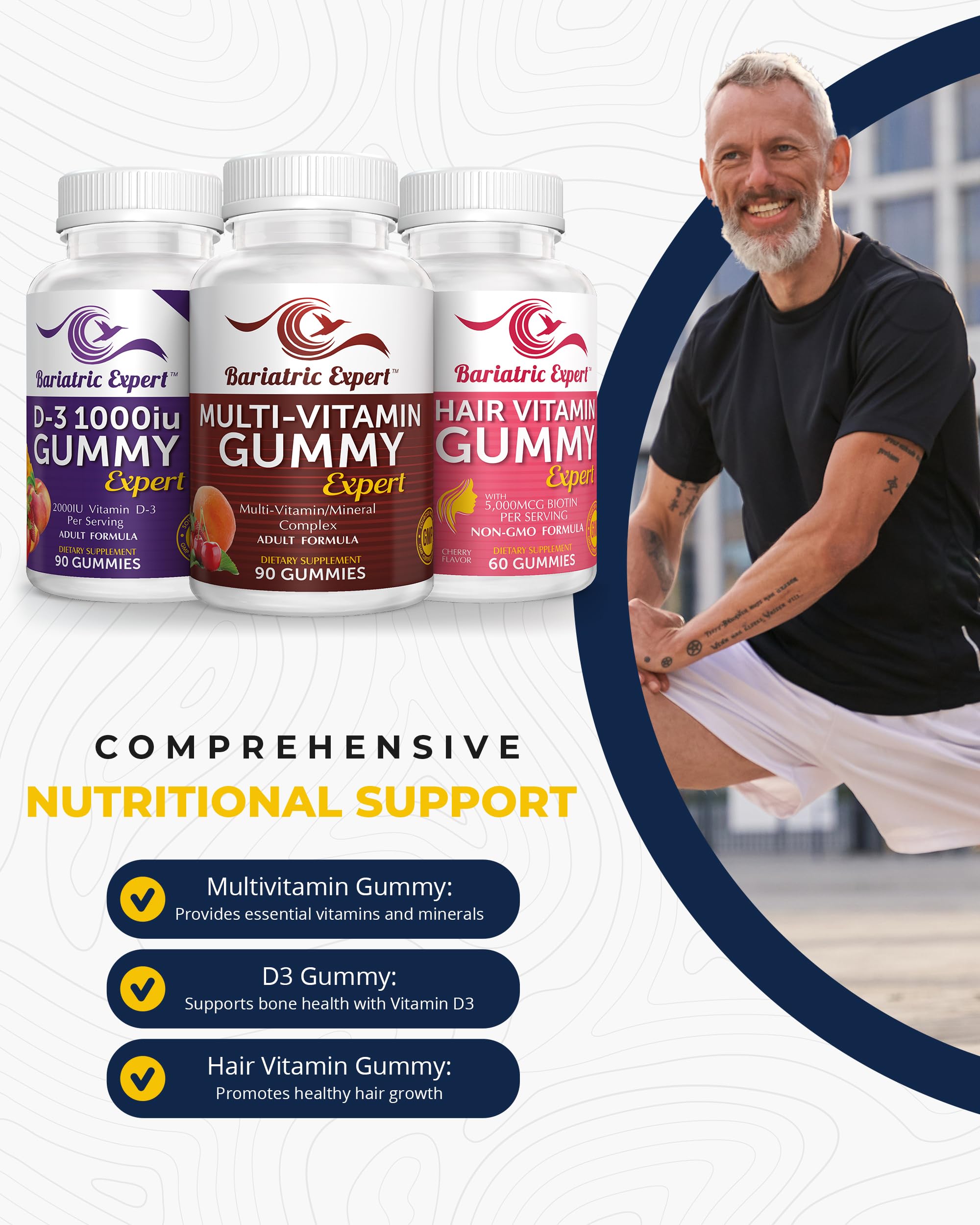 Bariatric Food Expert Gummy Multivitamin packaging side view