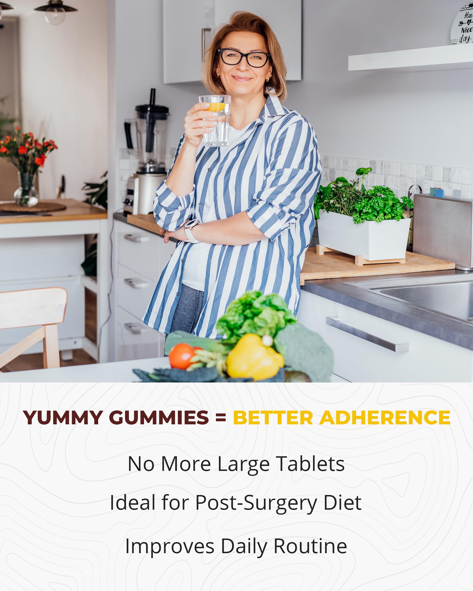Bariatric Food Expert Multivitamin Gummies with fresh fruits