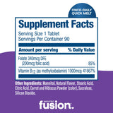Bariatric Fusion B12 Sublingual Melts 1000 mcg nutritional information