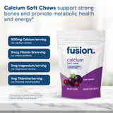 Bariatric Fusion Calcium Citrate Chewables in a hand