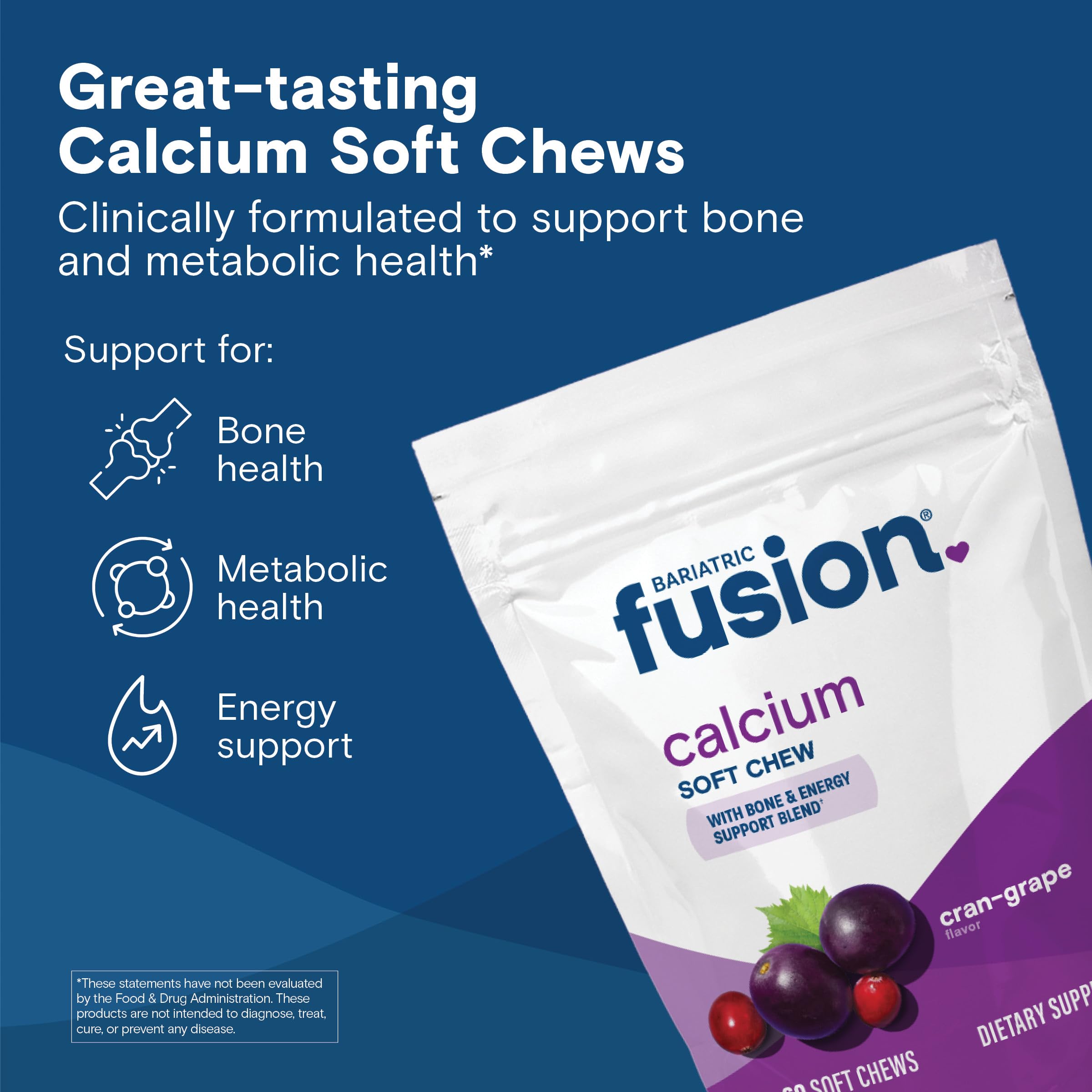 Bariatric Fusion Calcium Citrate Chewables package side view