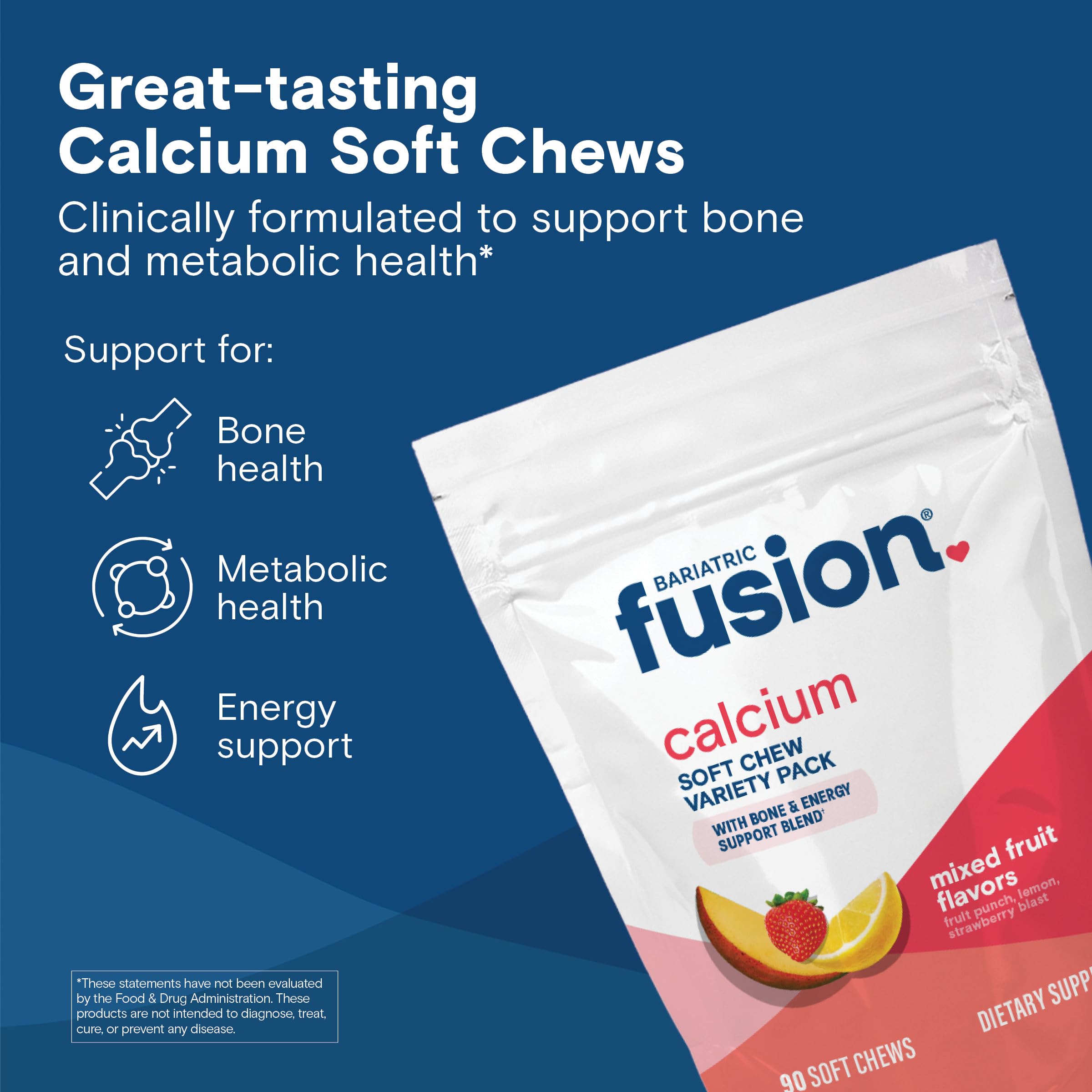 Bariatric Fusion Calcium Citrate Chews 500mg packaging