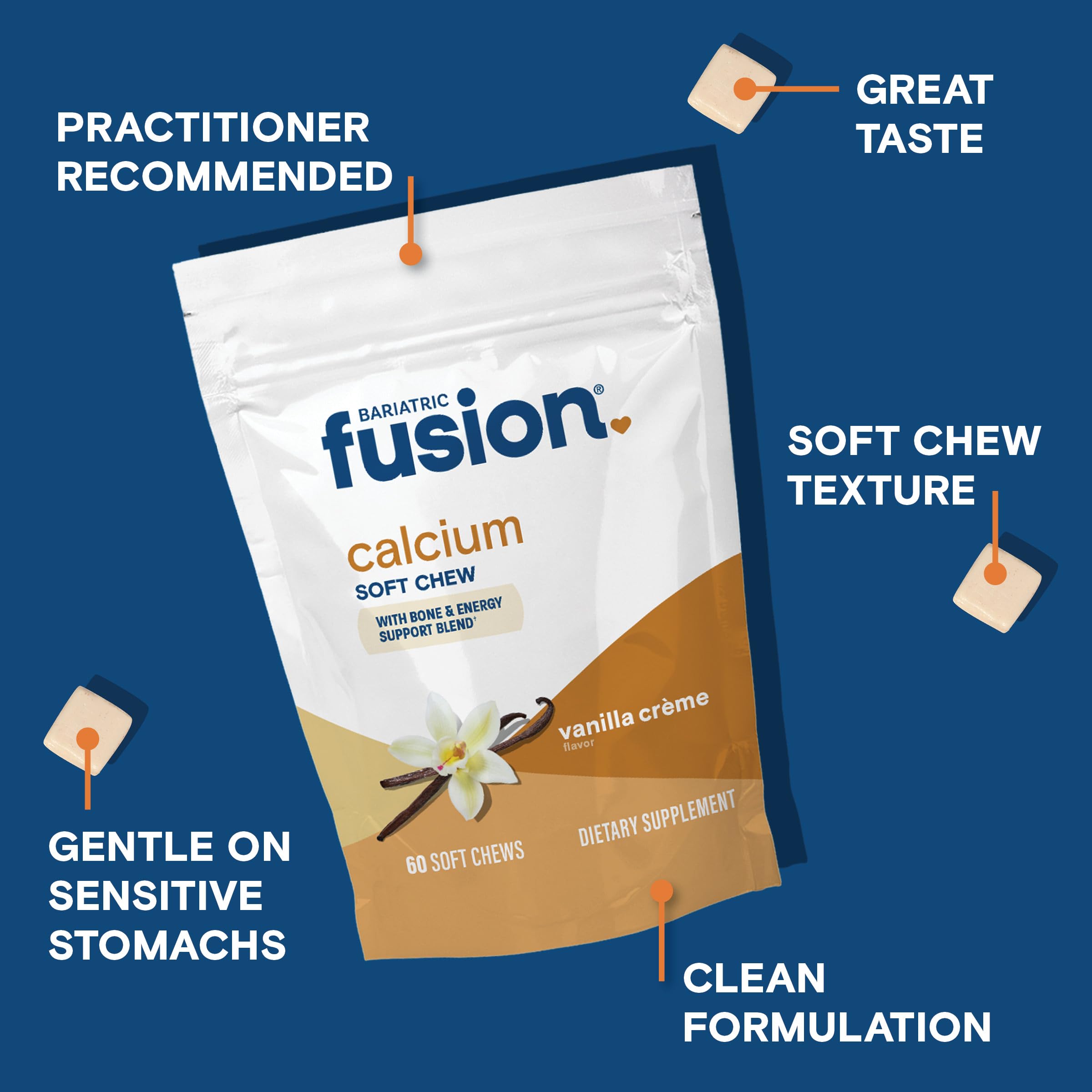 Bariatric Fusion Calcium Citrate Chews 500mg soft chews