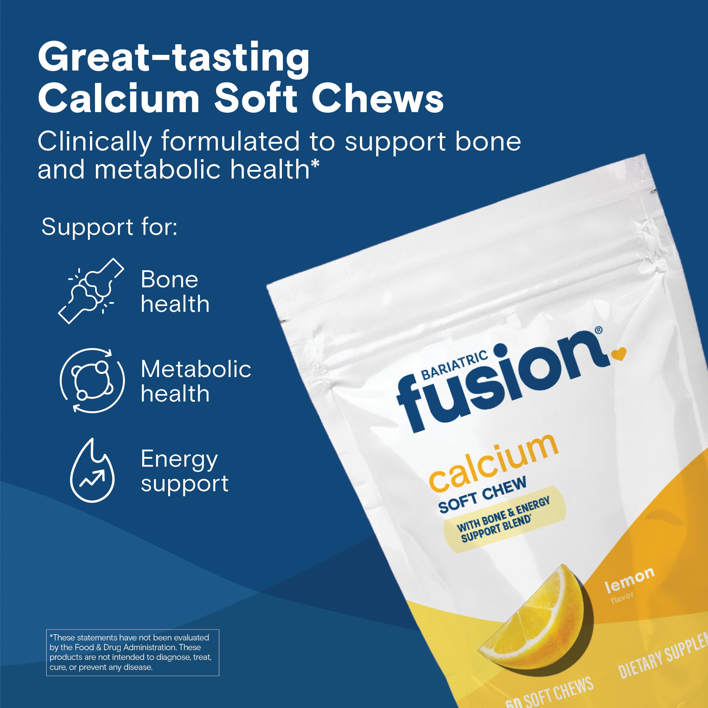Bariatric Fusion Calcium Citrate Chews packaging side view