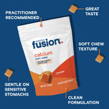 Bariatric Fusion Calcium Citrate Soft Chews 500mg caramel flavour close-up
