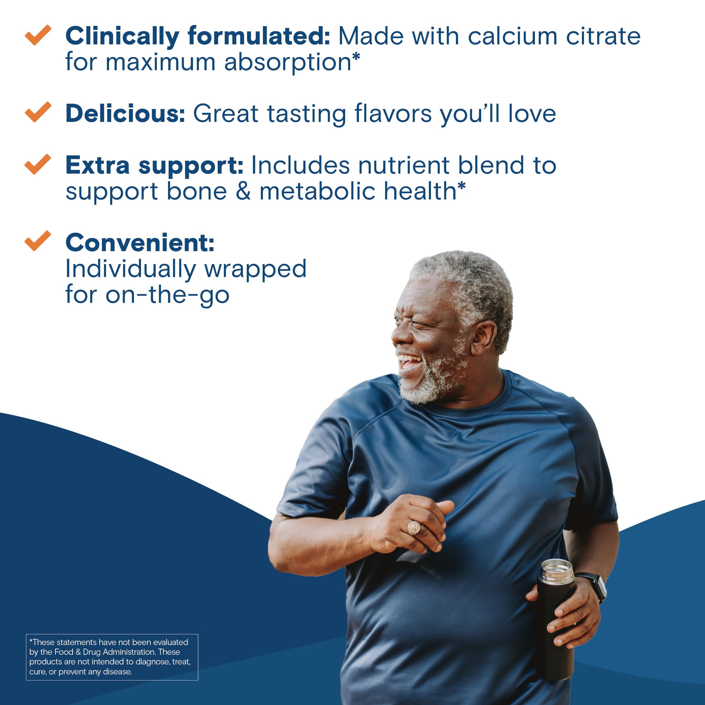 Bariatric Fusion Calcium Citrate Soft Chews 500mg on a table