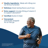 Bariatric Fusion Cherry Iron Supplement nutrition facts