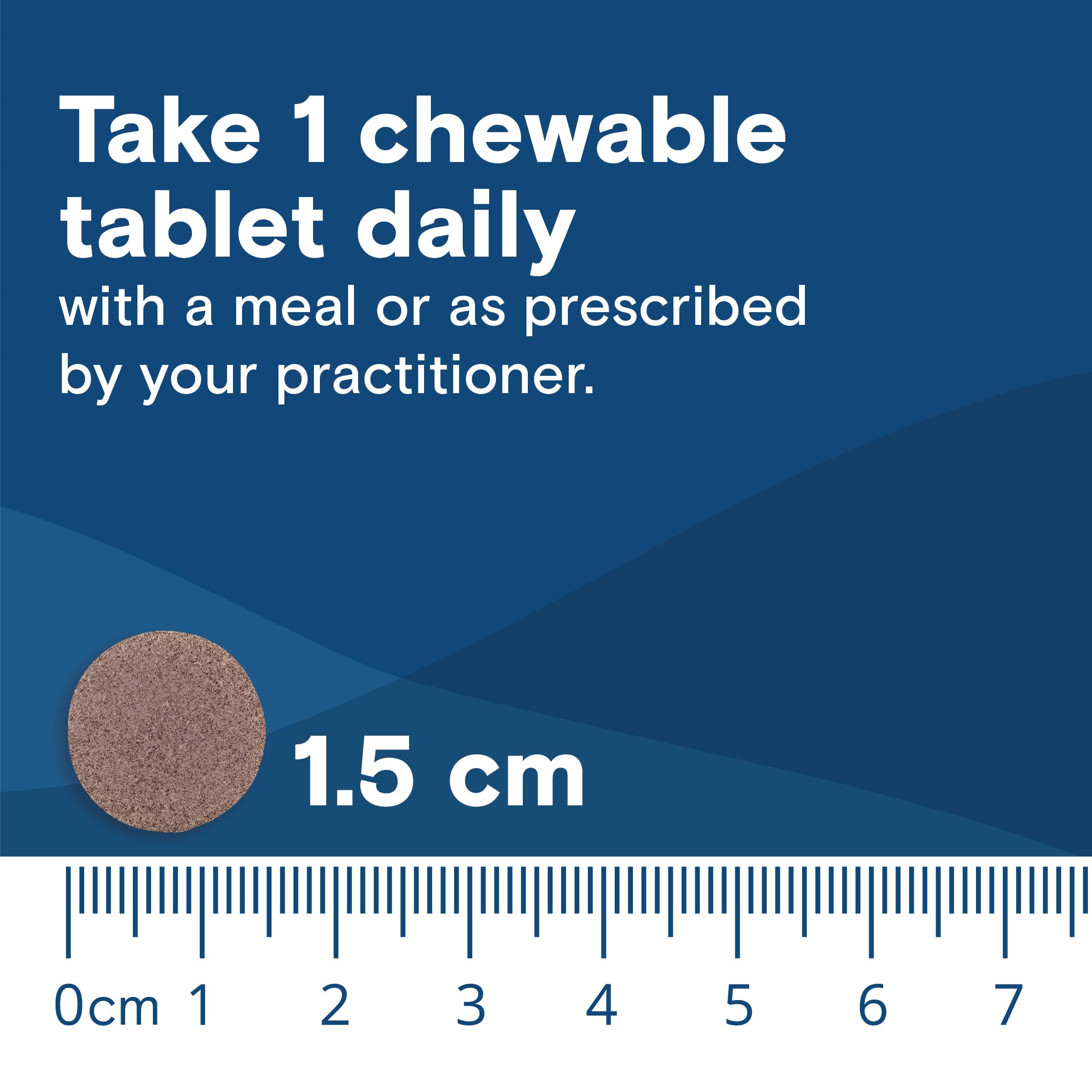 Bariatric Fusion Chewable Multivitamin with Iron 45mg on a table