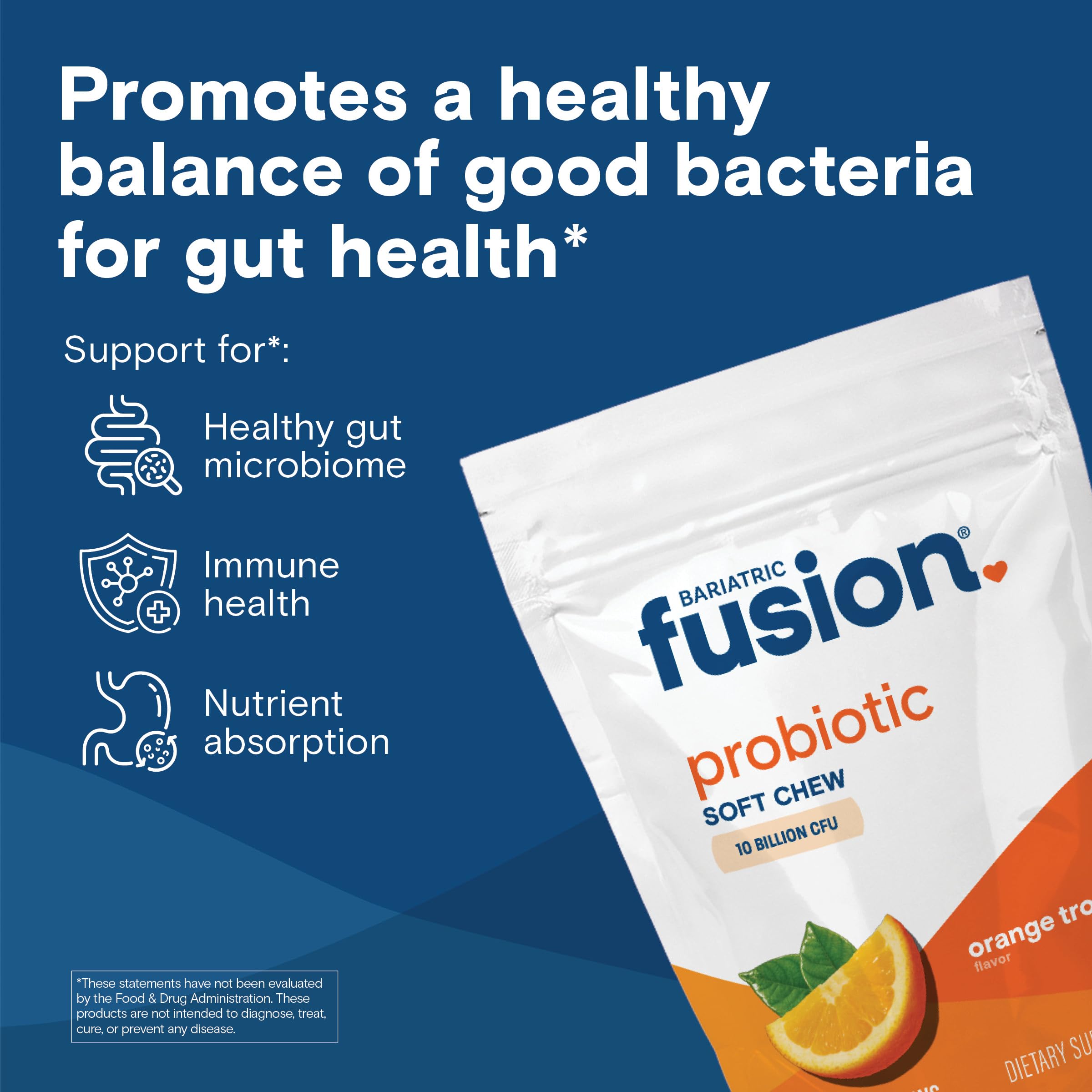 Bariatric Fusion Chewable Probiotic Soft Chews individual soft chew