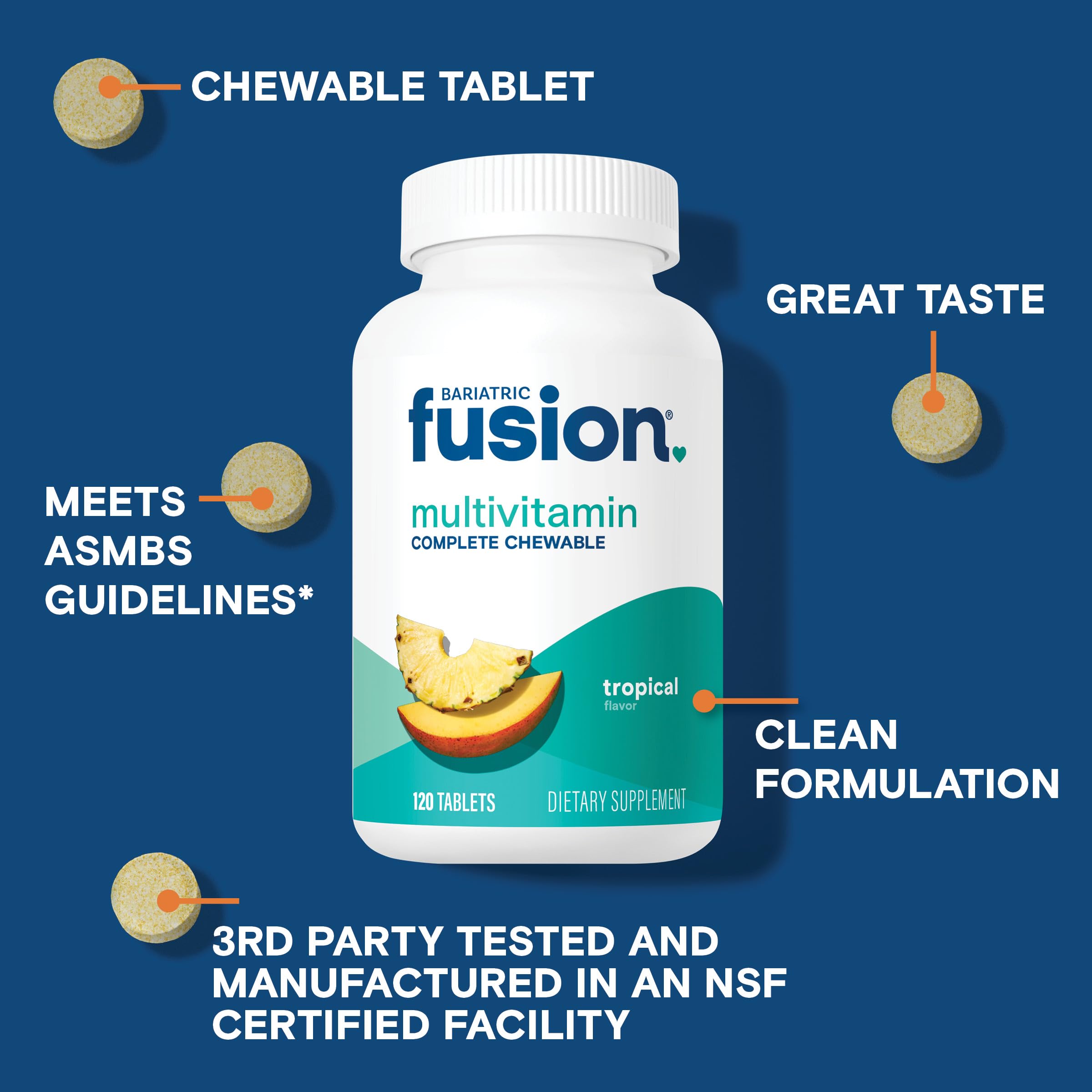 Bariatric Fusion chewable tablets close-up