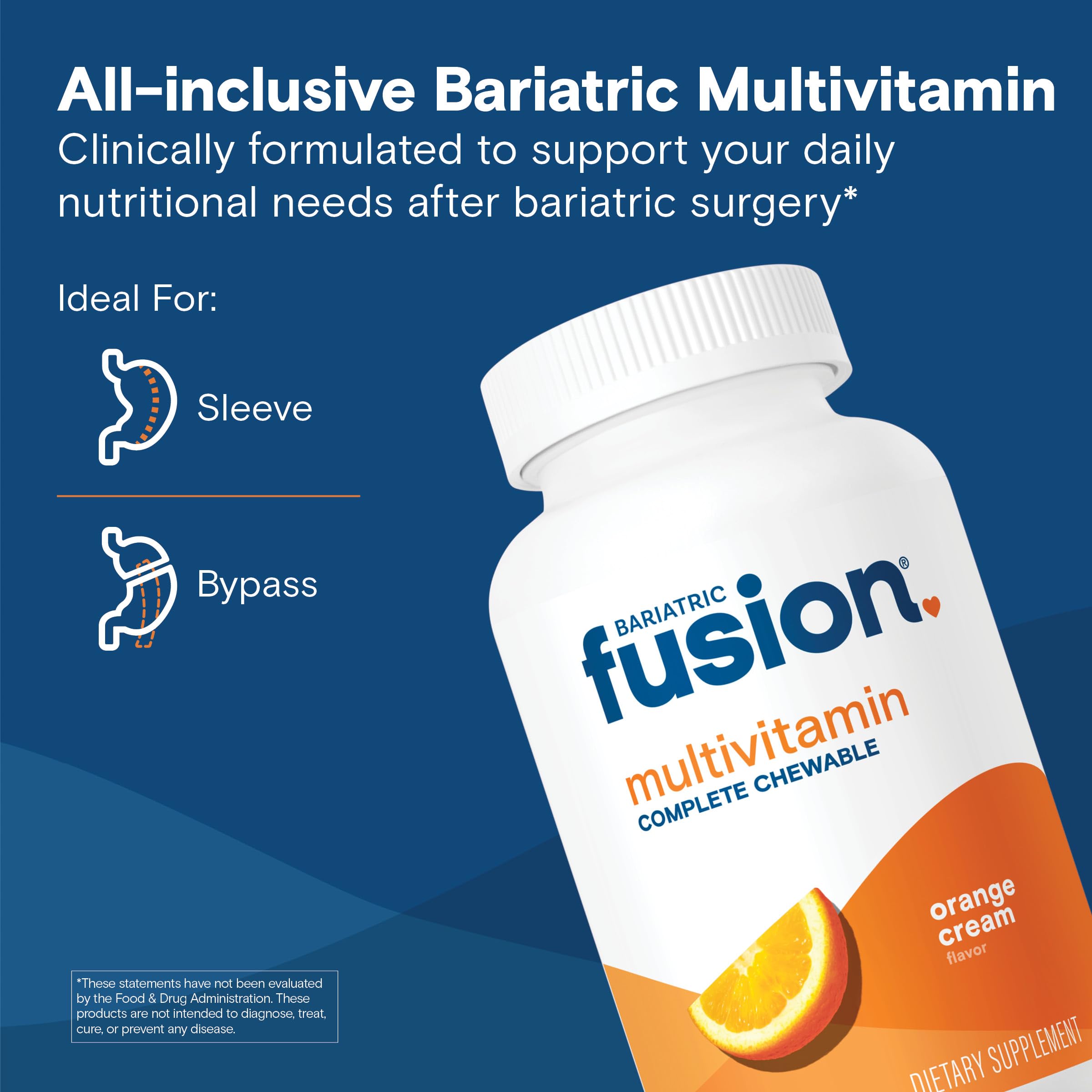 Bariatric Fusion Complete Chewable Multivitamin bottle side view