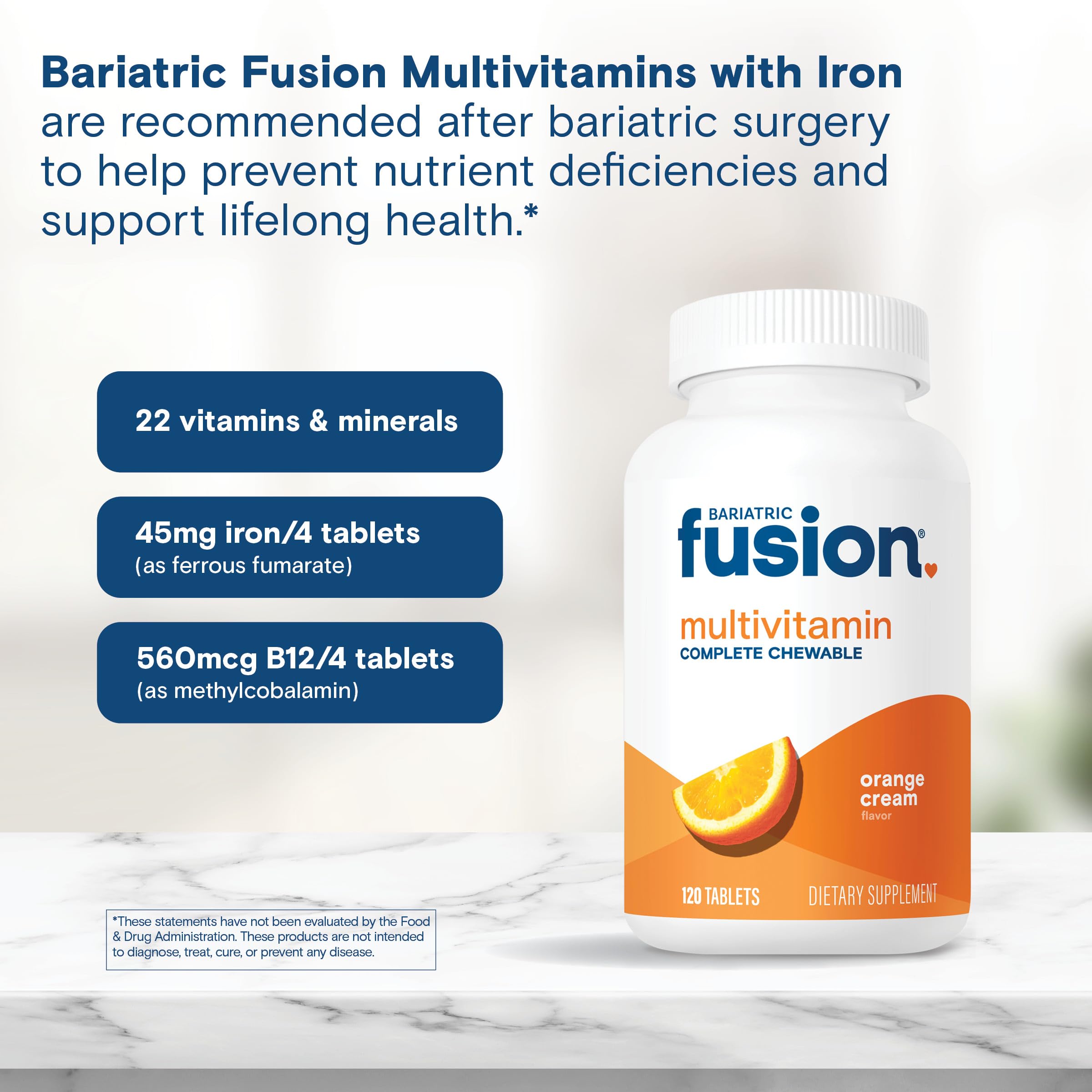 Bariatric Fusion Complete Chewable Multivitamin packaging
