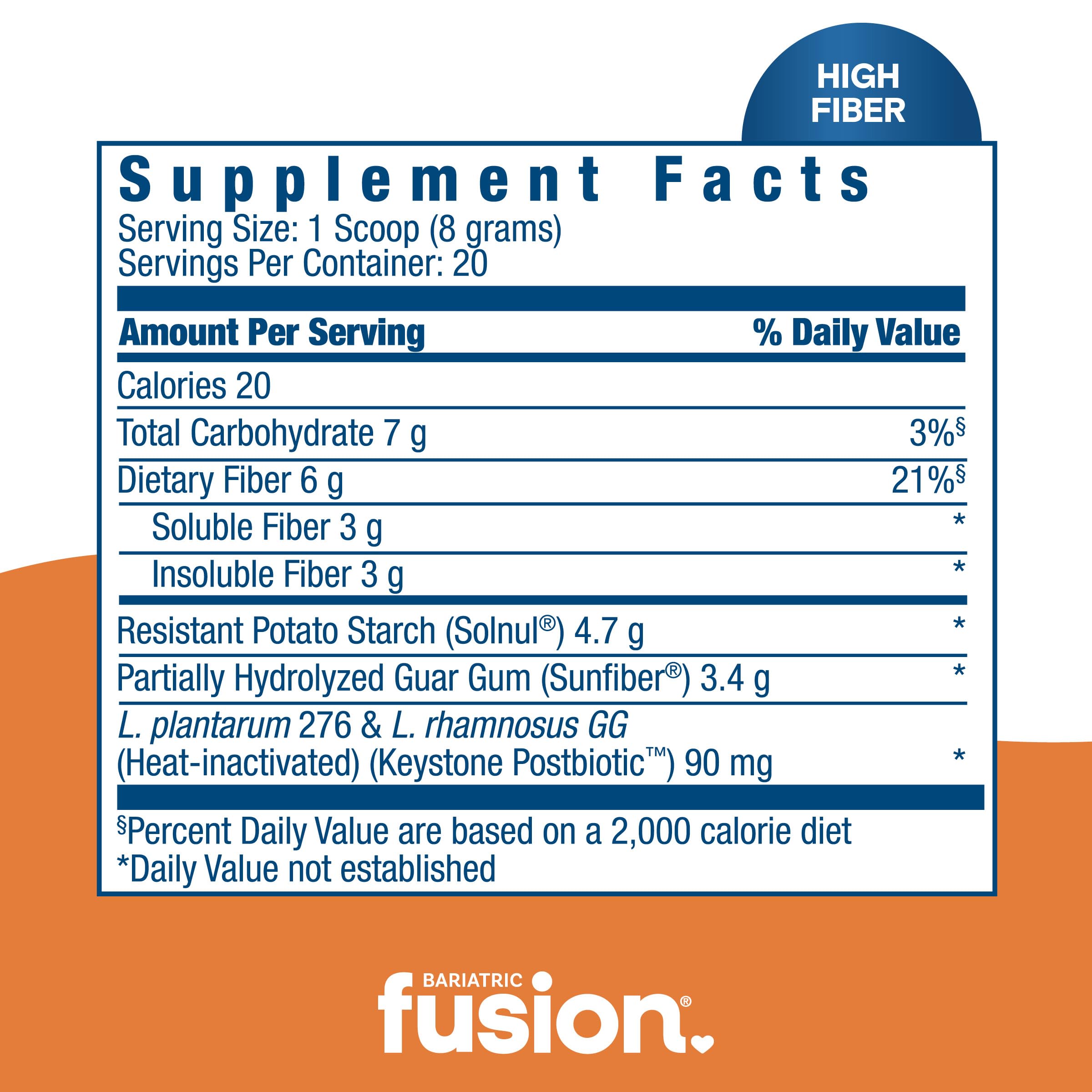 Bariatric Fusion Fiber Mix bottle side view