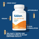 Bariatric Fusion Hair, Skin & Nails Vitamins capsules close-up