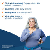 Bariatric Fusion Hair, Skin & Nails Vitamins on a wooden table