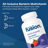 Bariatric Fusion multivitamin bottle side view