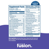 Bariatric Fusion multivitamin bottle with nutritional information