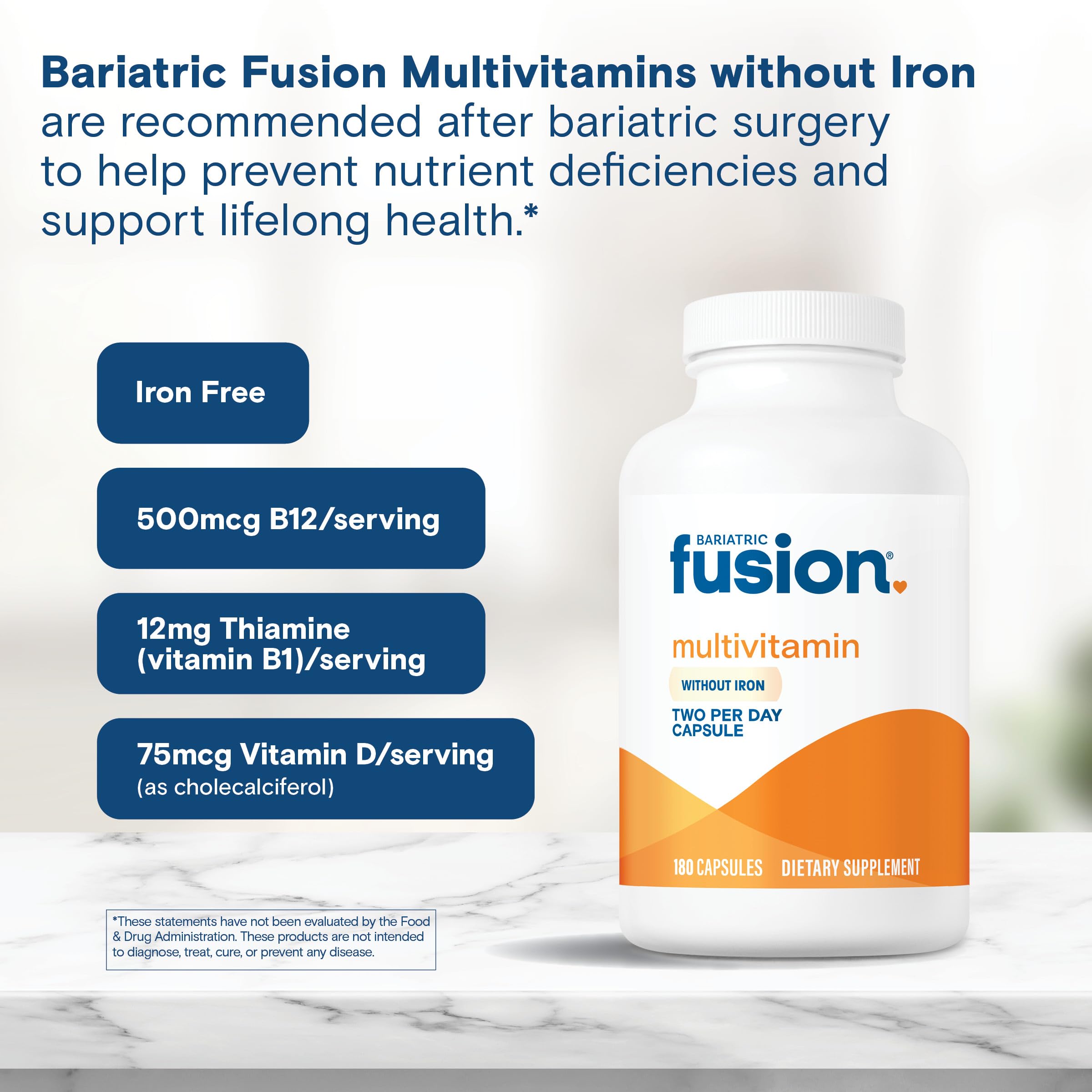 Bariatric Fusion Multivitamin Capsules ingredients list